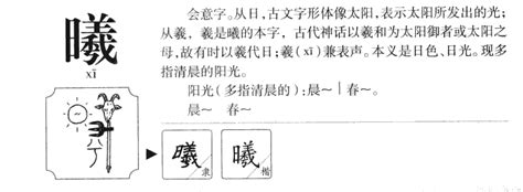 曦名字意思|曦字取名的含义是什么